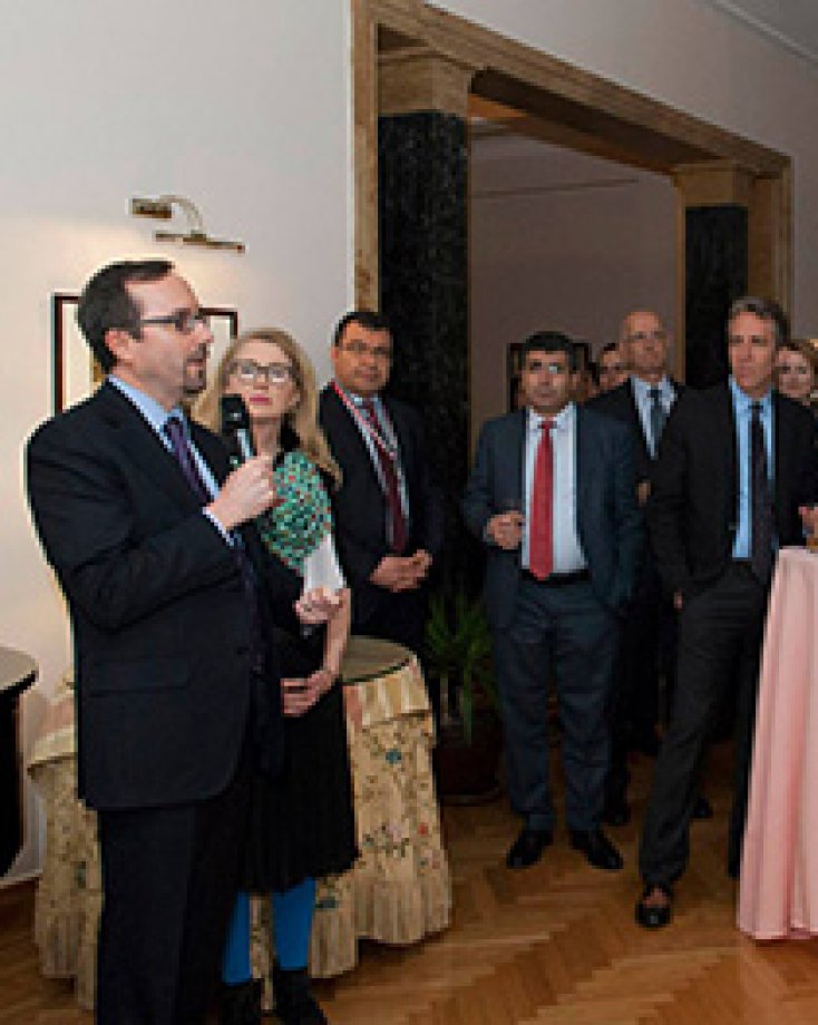 U.S. Ambassador, John Bass hosted SUNY programs alumni in his residence! (4/13/2015)